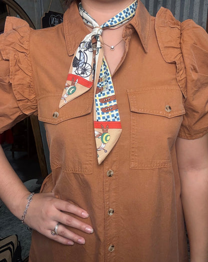 Clay Button Down Mini Dress