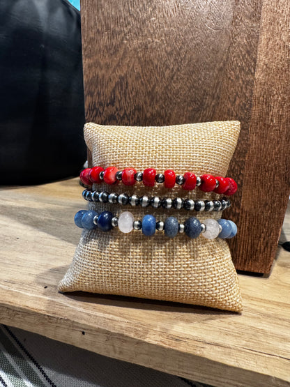Bracelet- Denim Blue 5mm