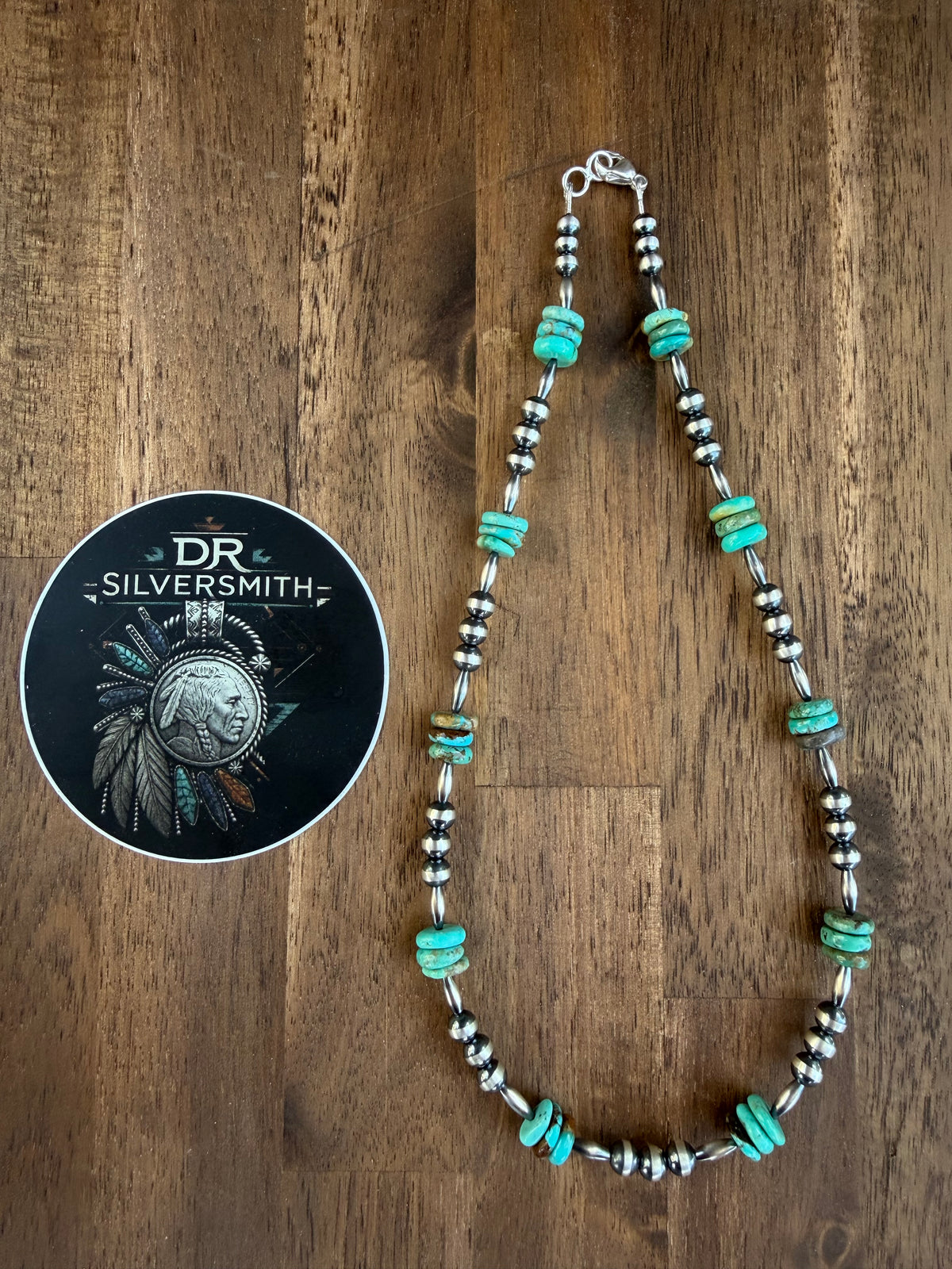 Necklace - 18” - 6mm - Torpedo & Turquoise