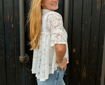 White Daisy Blouse