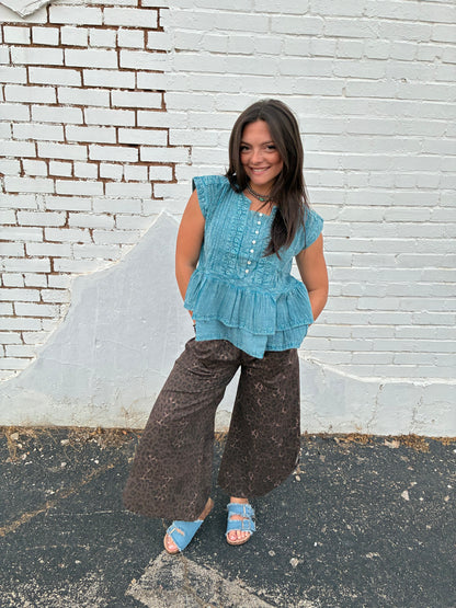 Sleeveless Cotton Blouse