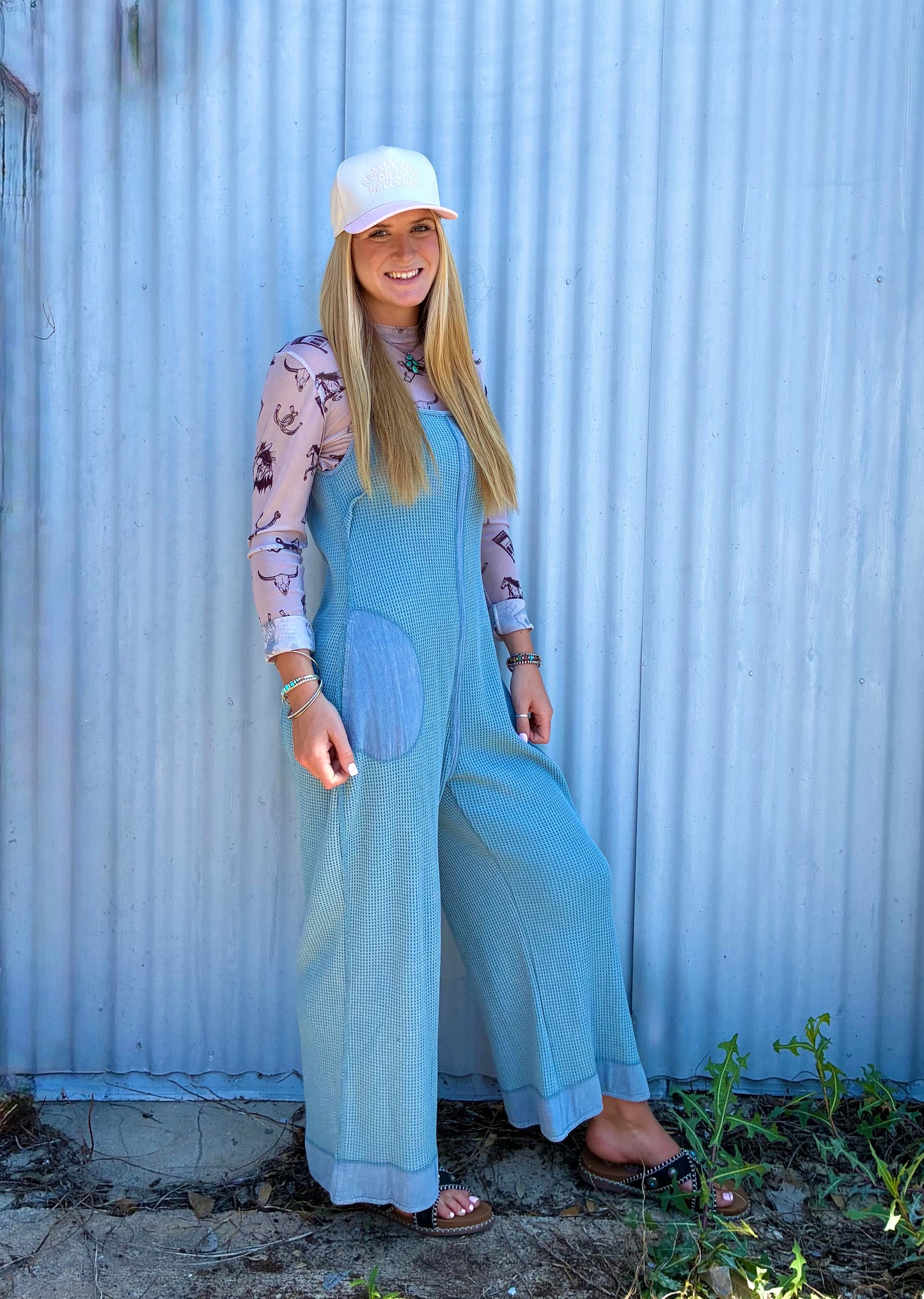 Cards and Horses Mesh Top
