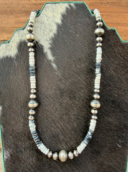 Necklace - 20” - 7/8/10mm - White Buffalo