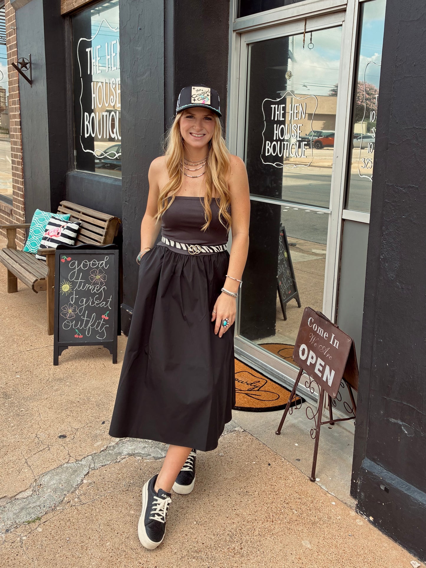 Tube top midi dress
