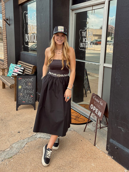Tube top midi dress