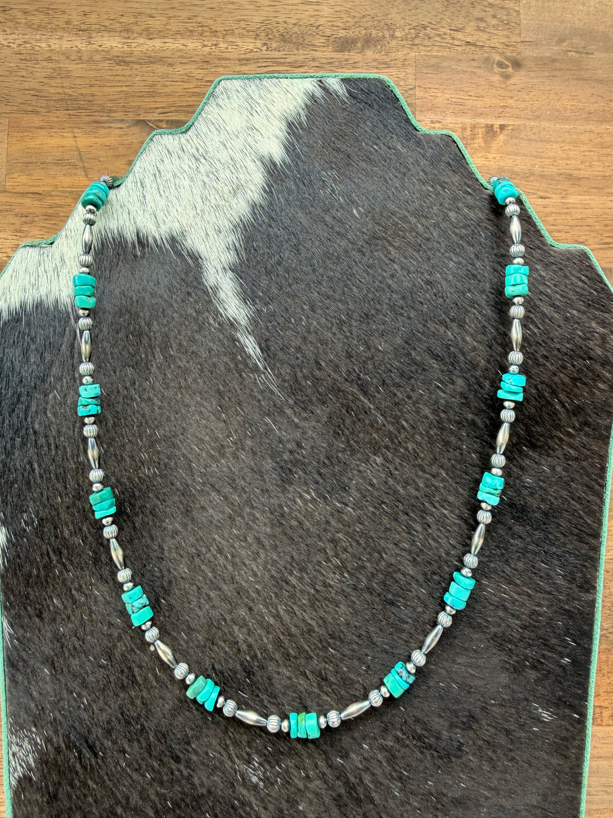 Necklace - 24” - 3/4mm + Torpedo & Turquoise