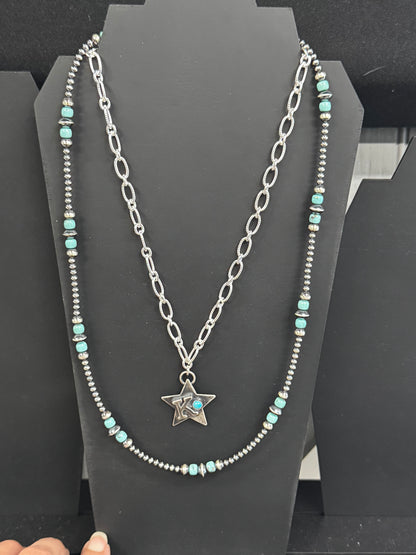 Initial Star Necklace