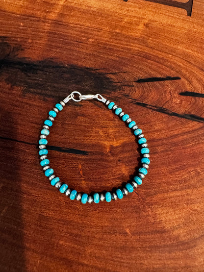 Bracelet - 4 Turquoise/Sterling Silver