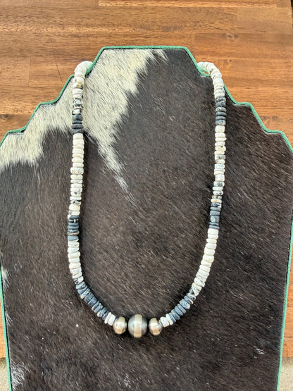 Necklace - 18” - 9/10mm - White Buffalo