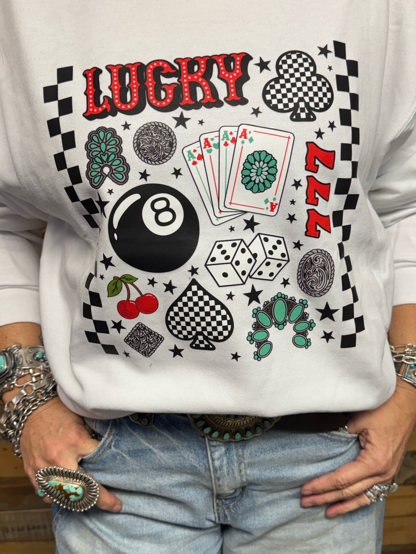 Lucky 777 Crewneck