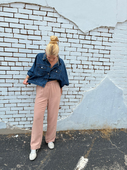 Flowy Cape Denim Poncho