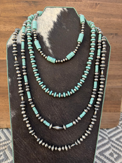 Necklace - 24” - 7mm - 7.5/8mm Rondell - Torpedo
