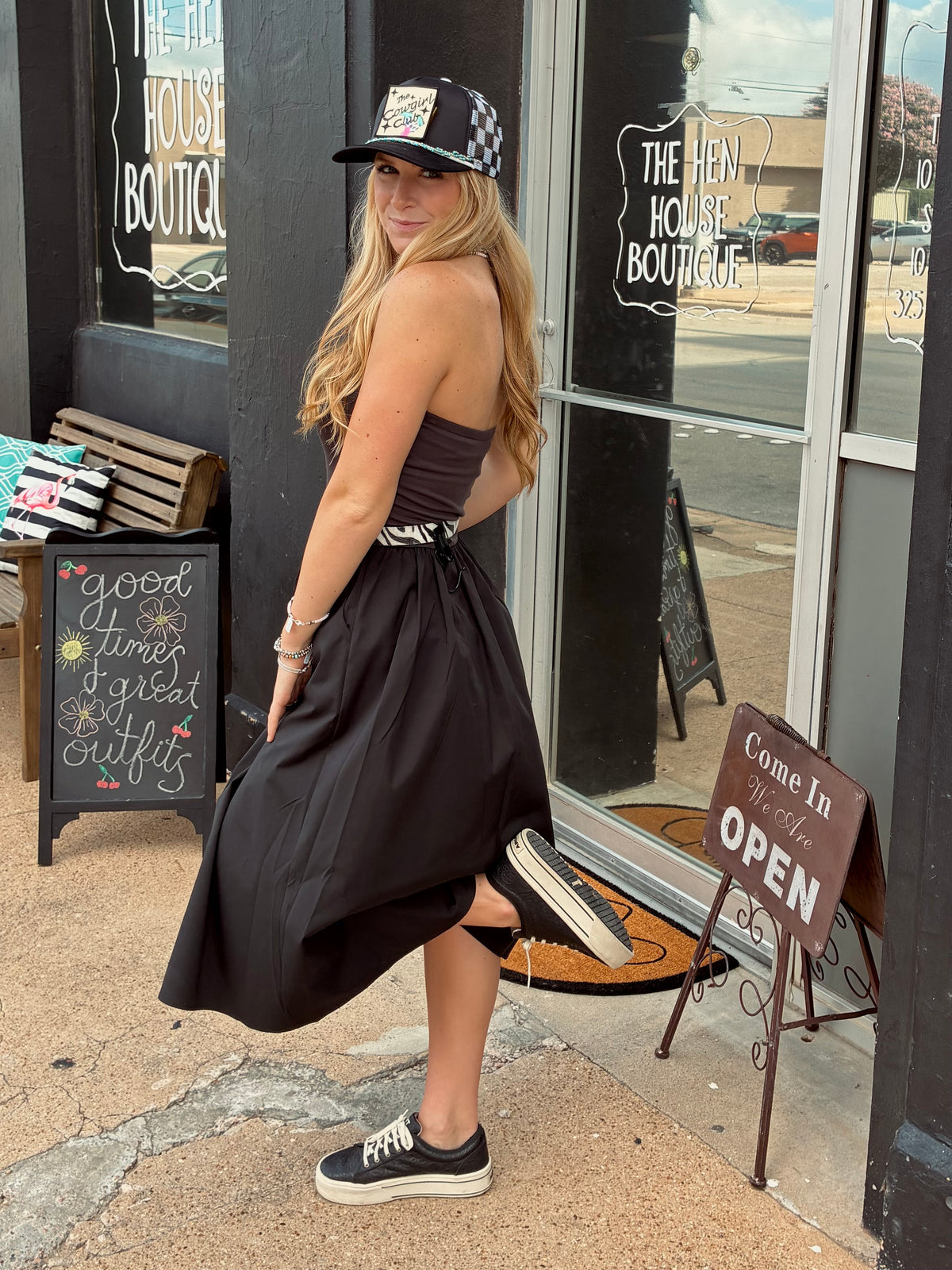 Tube top midi dress