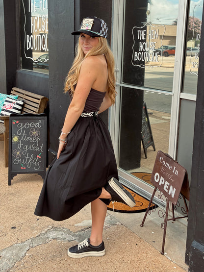Tube top midi dress