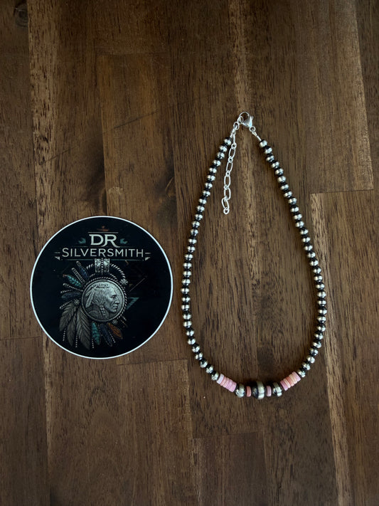 Choker - 5/7/9mm & Pink Conch