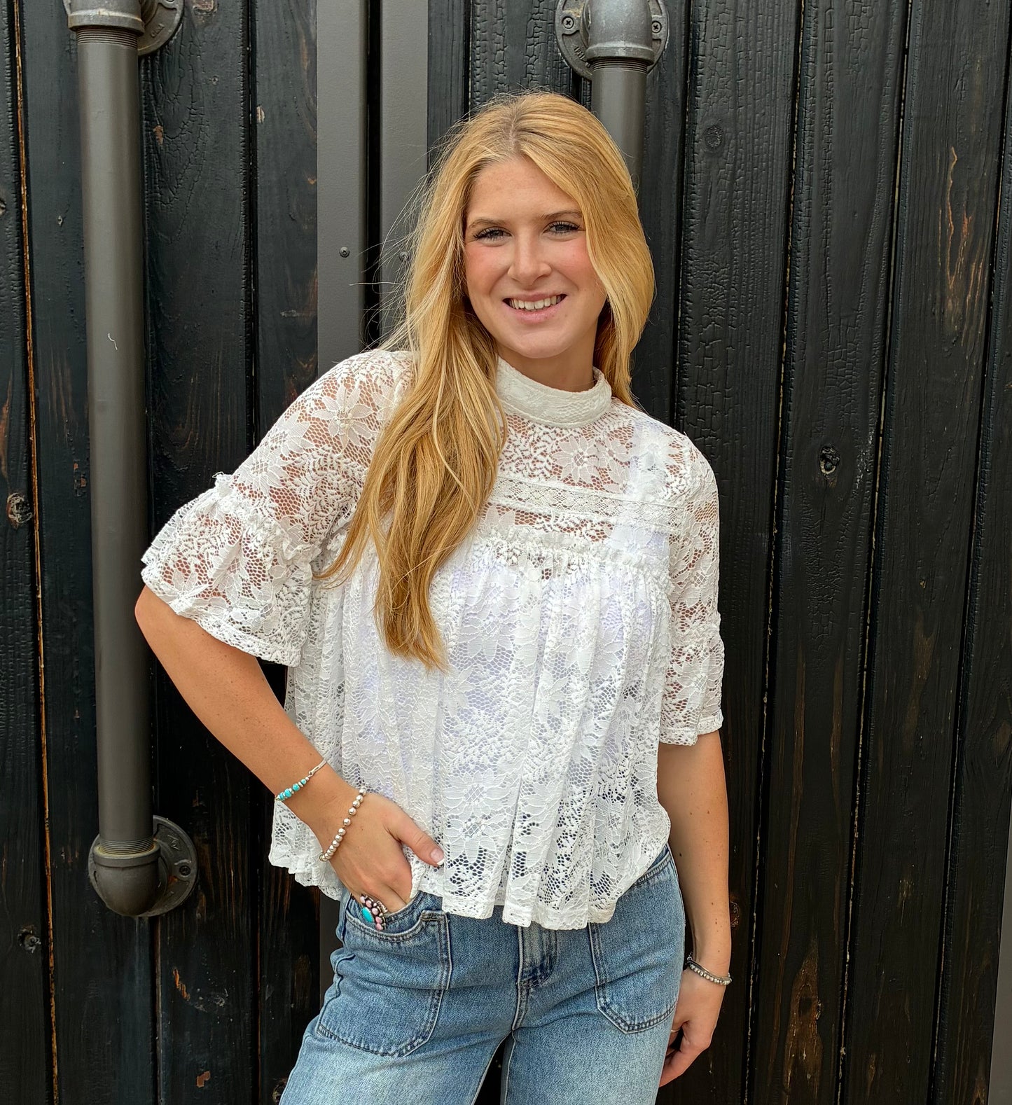 White Daisy Blouse