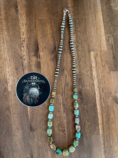 Necklace - 26” - 5/7mm - 7.5/8mm Rondell & Turquoise