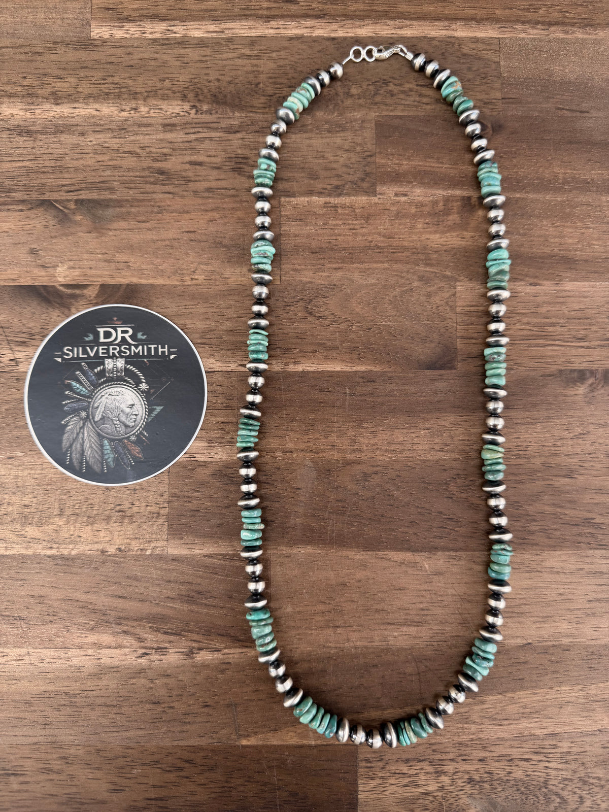 Necklace - 26” - 7mm - 8mm Rondell & Turquoise