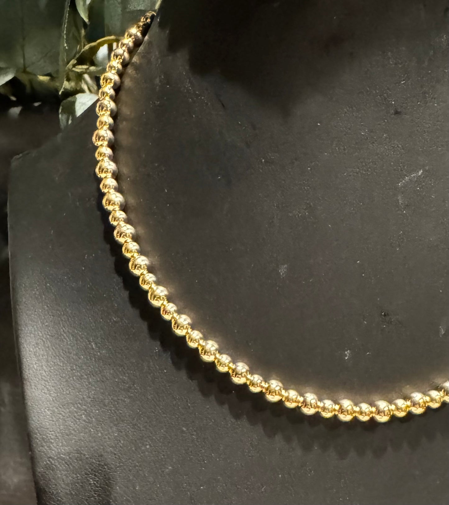 Necklace - 15" - 5mm and 4mm Gold-Filled Beads