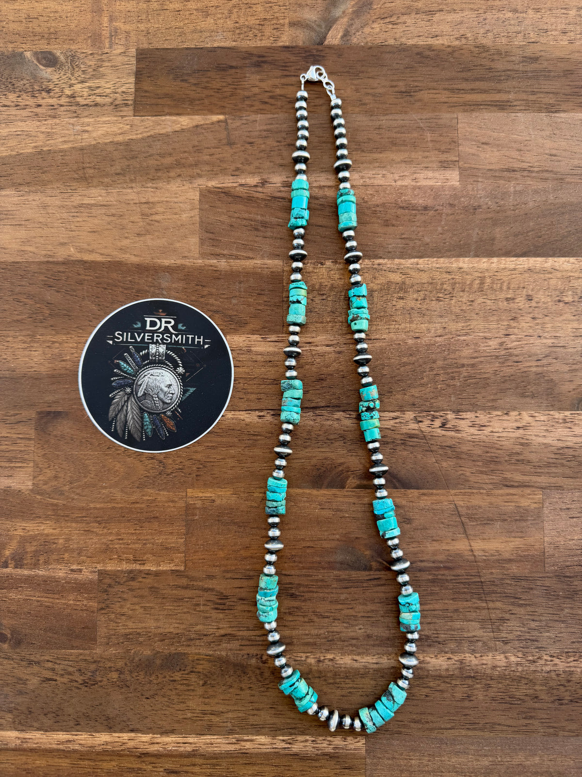 Necklace - 26” - 6mm - 8mm Rondell & Turquoise