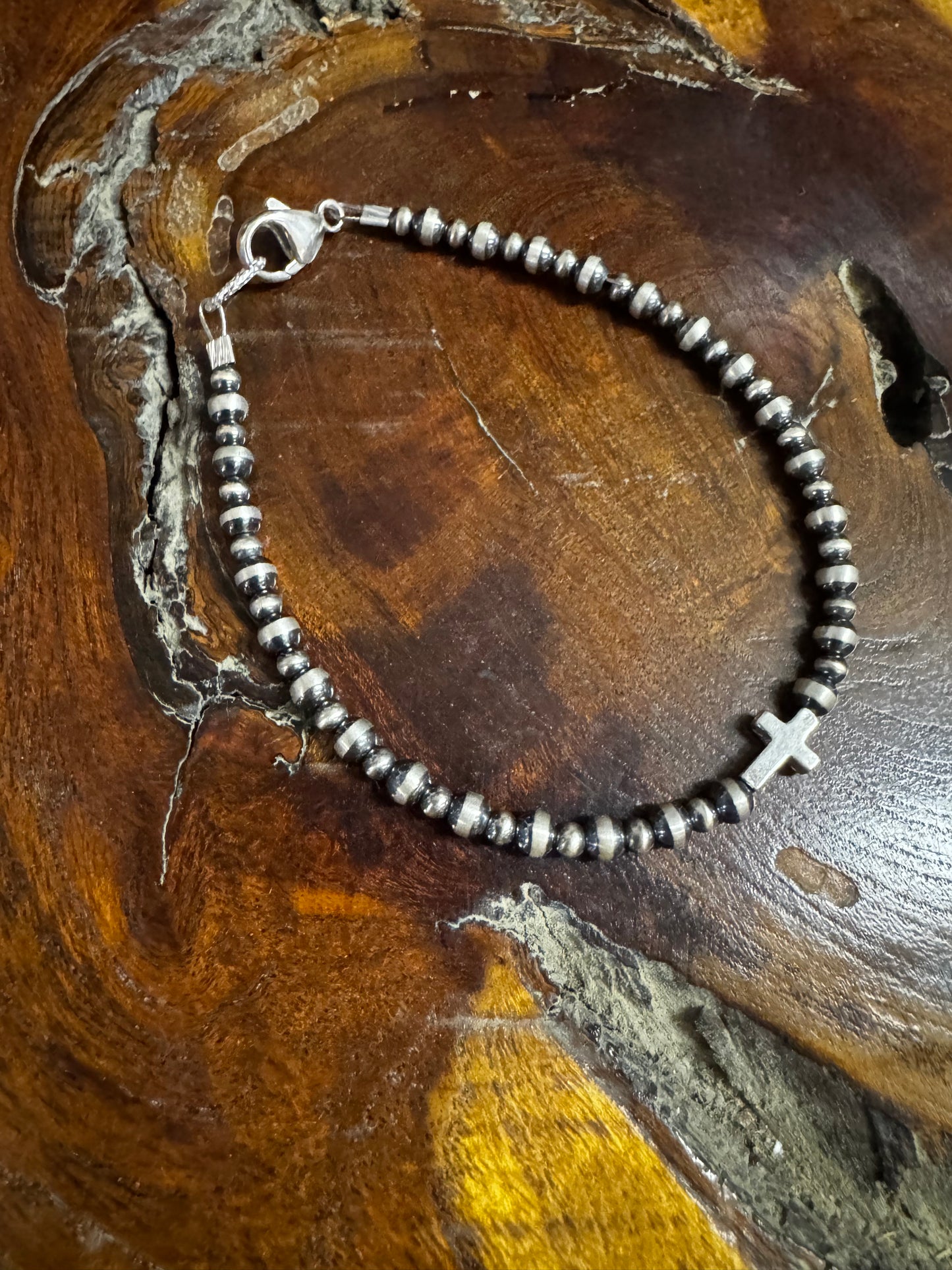 Bracelet - Cross with 3/4 SS