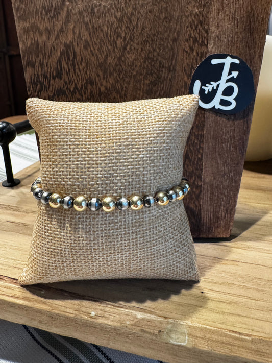 Bracelet - Mixed Metal Stretch