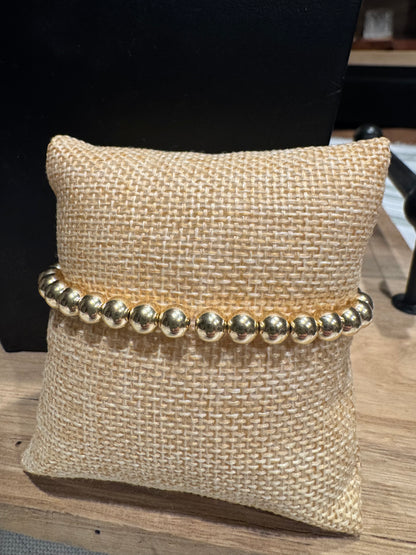 Bracelet - 6mm Gold-Filled Beads
