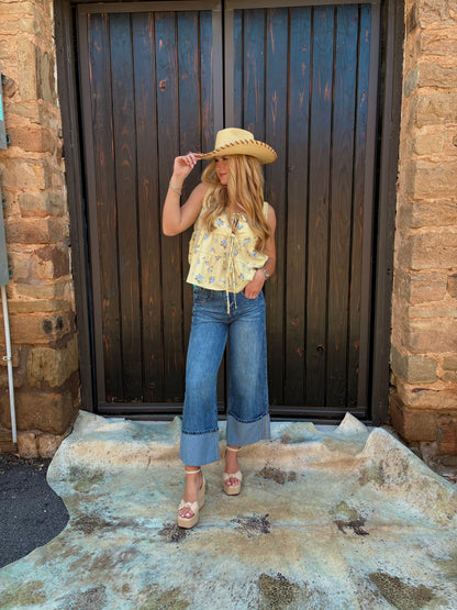 Hydrangea Bow Blouse