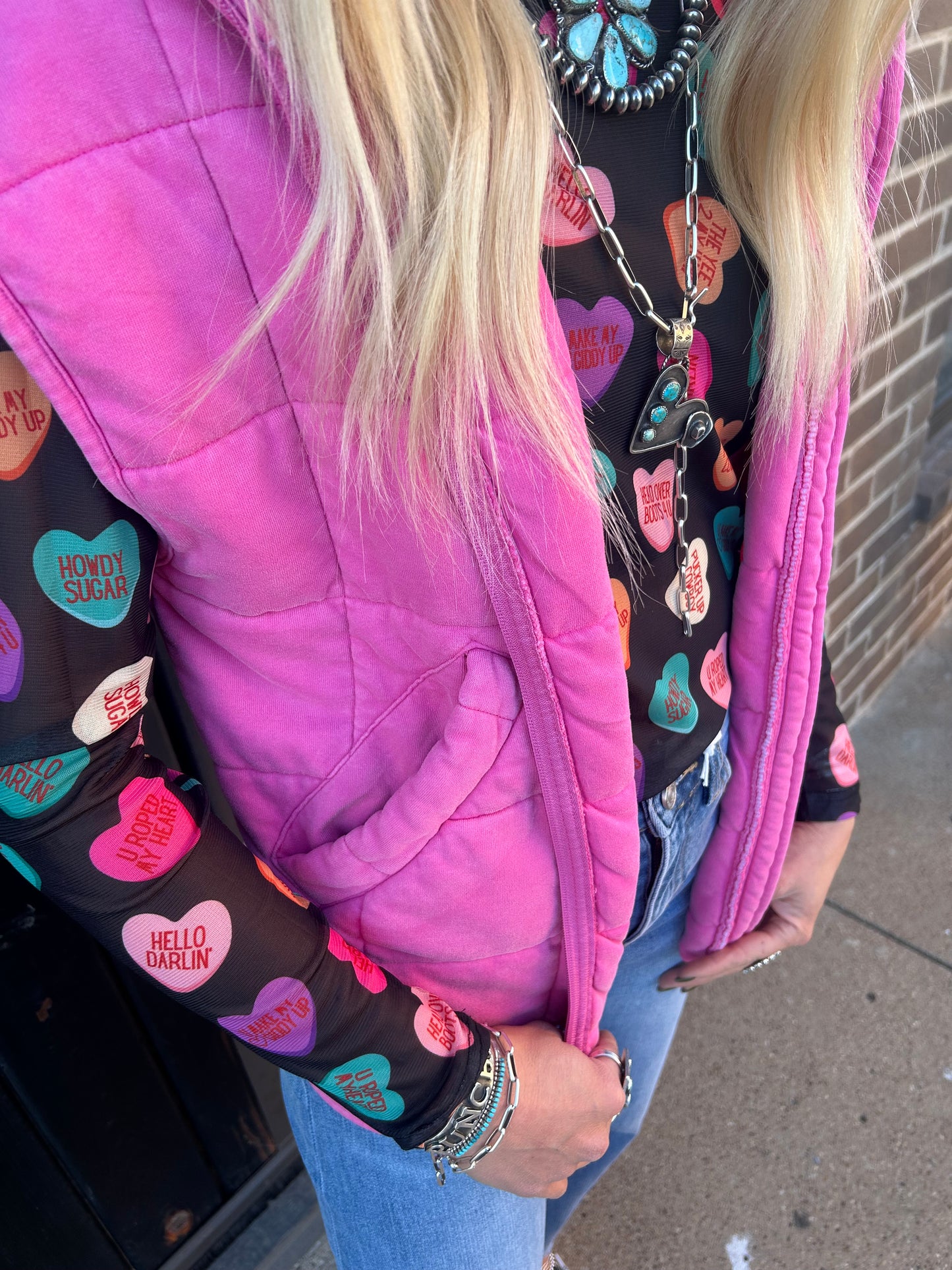 Sweet Heart Mesh Top