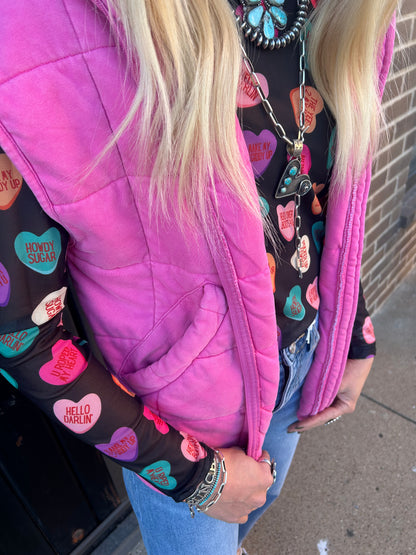 Sweet Heart Mesh Top
