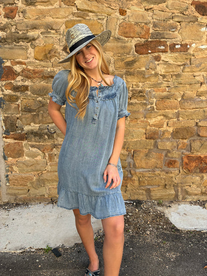 Denim Washed Dress