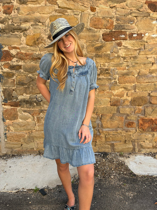 Denim Washed Dress