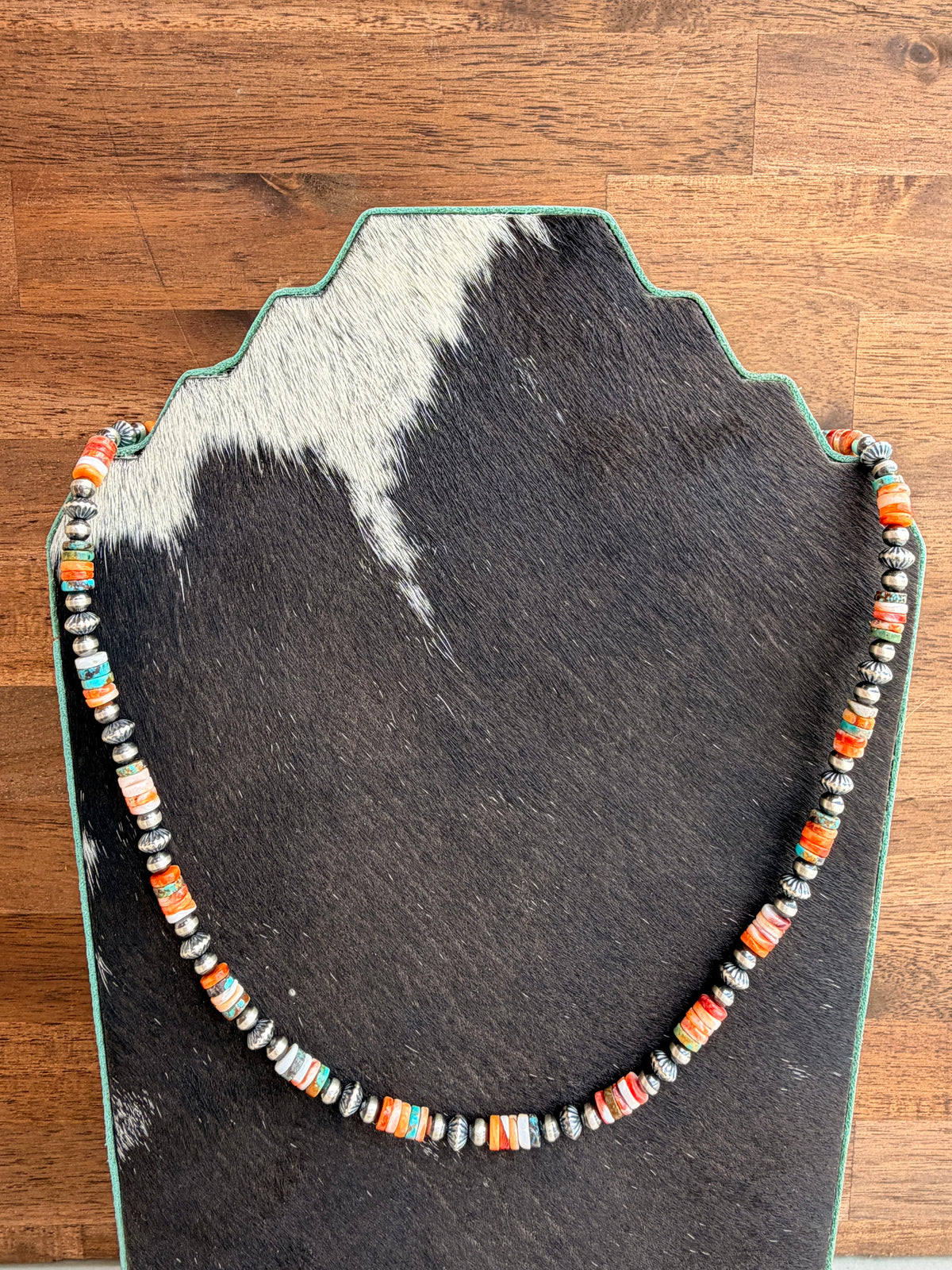 Necklace - 22” - 5mm - 6.5mm Rondell - Spiny Oyster