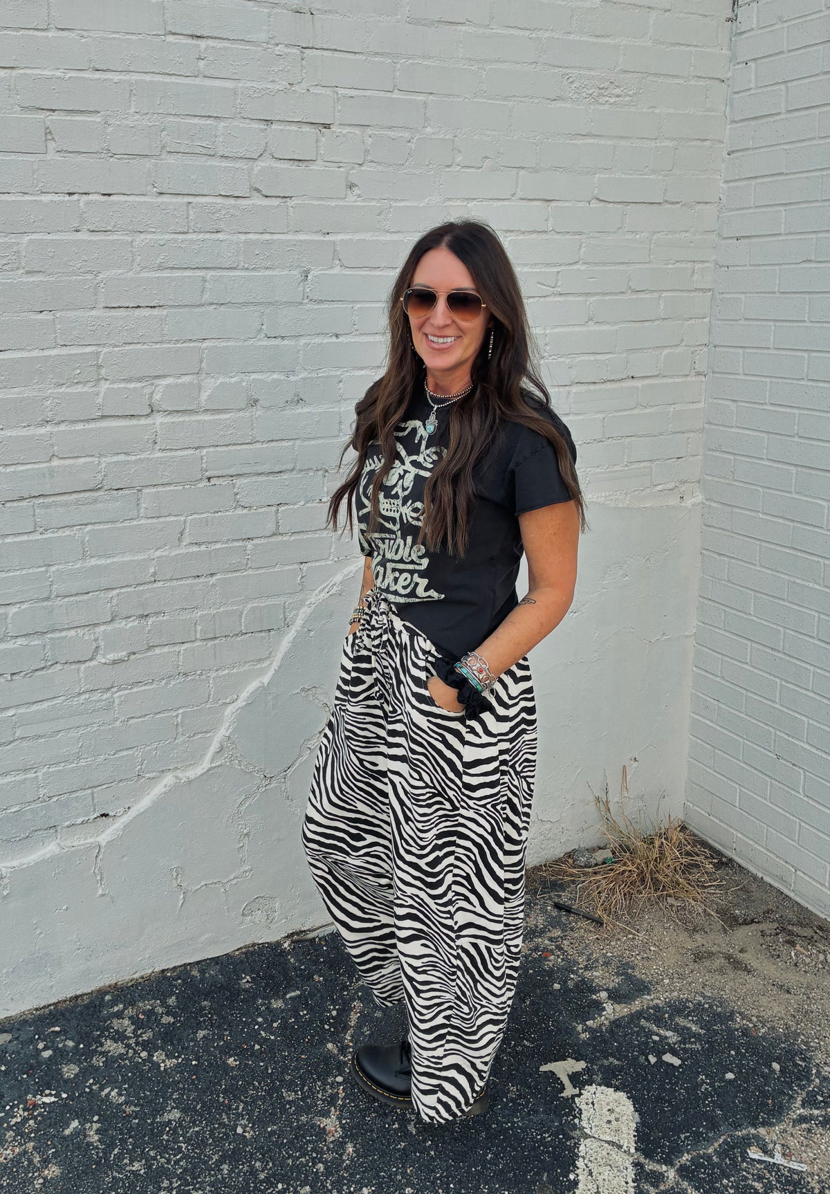 Zebra Barrel Sweats