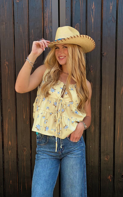 Hydrangea Bow Blouse