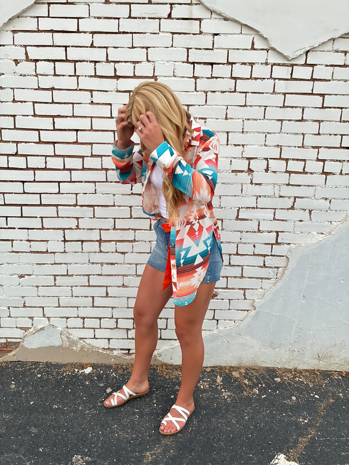 Aztec Button Up