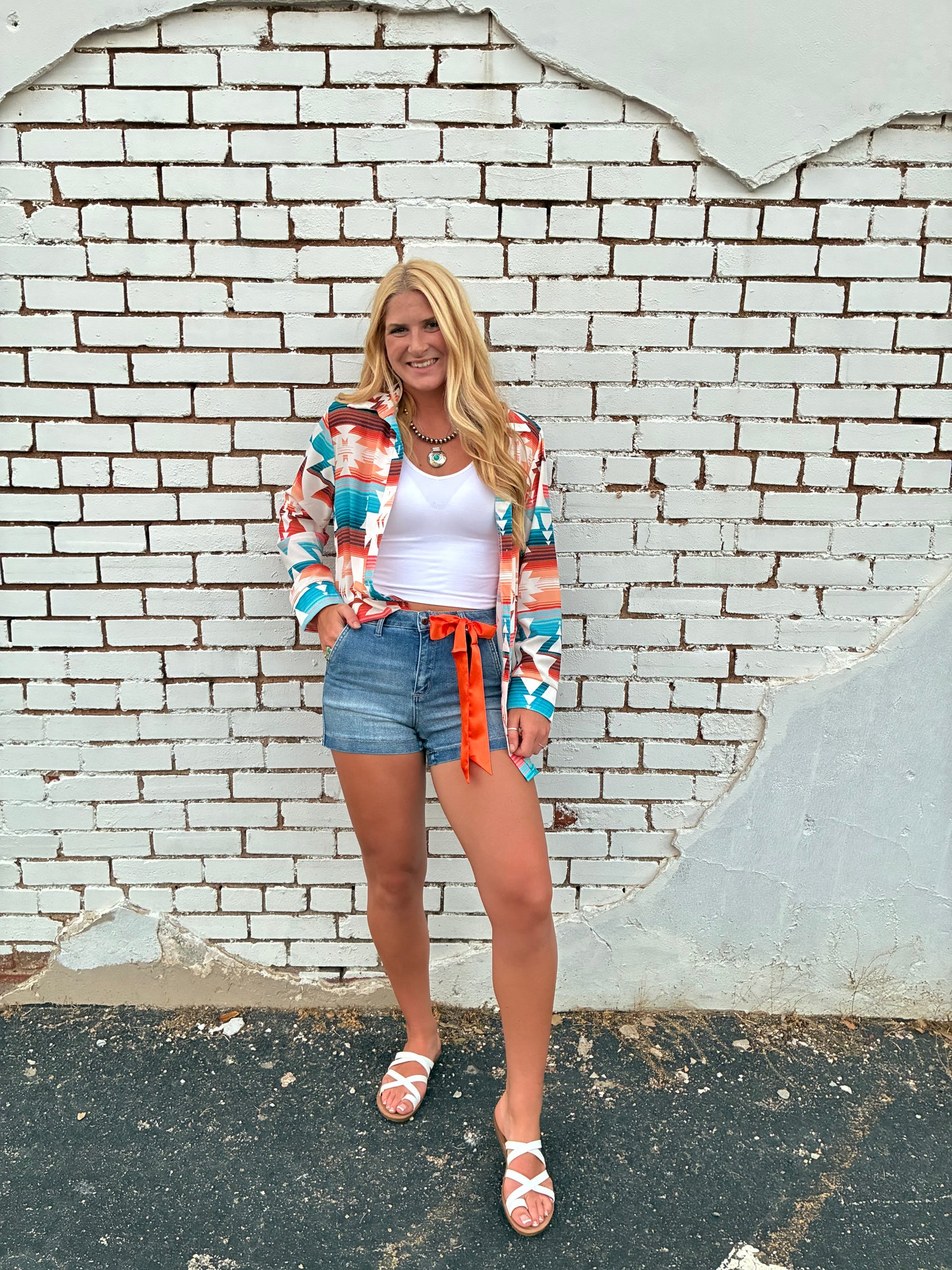 Aztec Button Up
