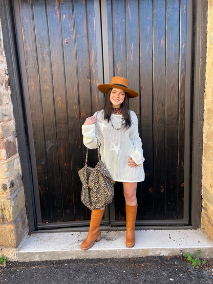 Bell Sleeve Knitted Sweater