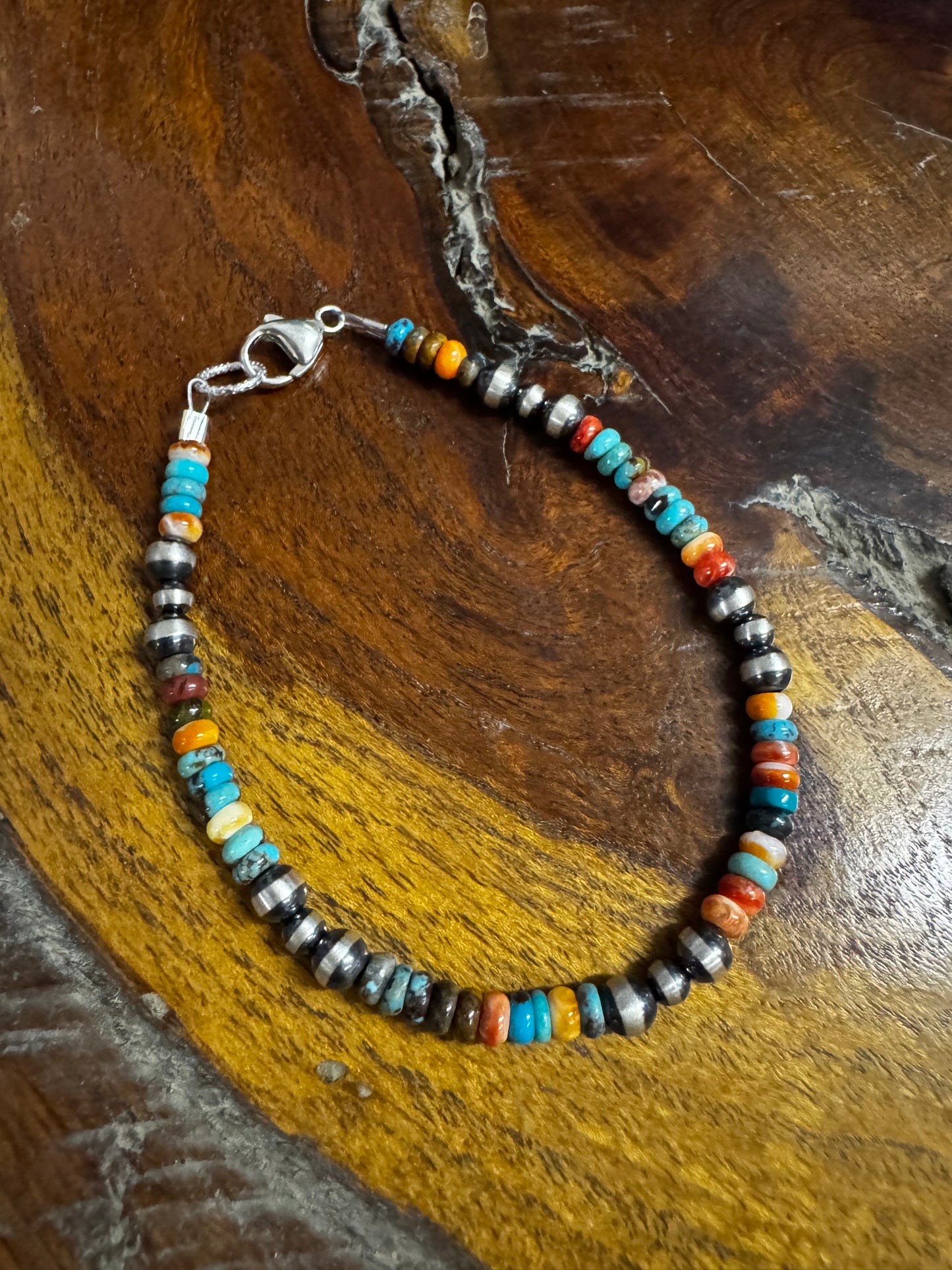 Bracelet - 4/5 with Spiny and Turquoise Rondelle