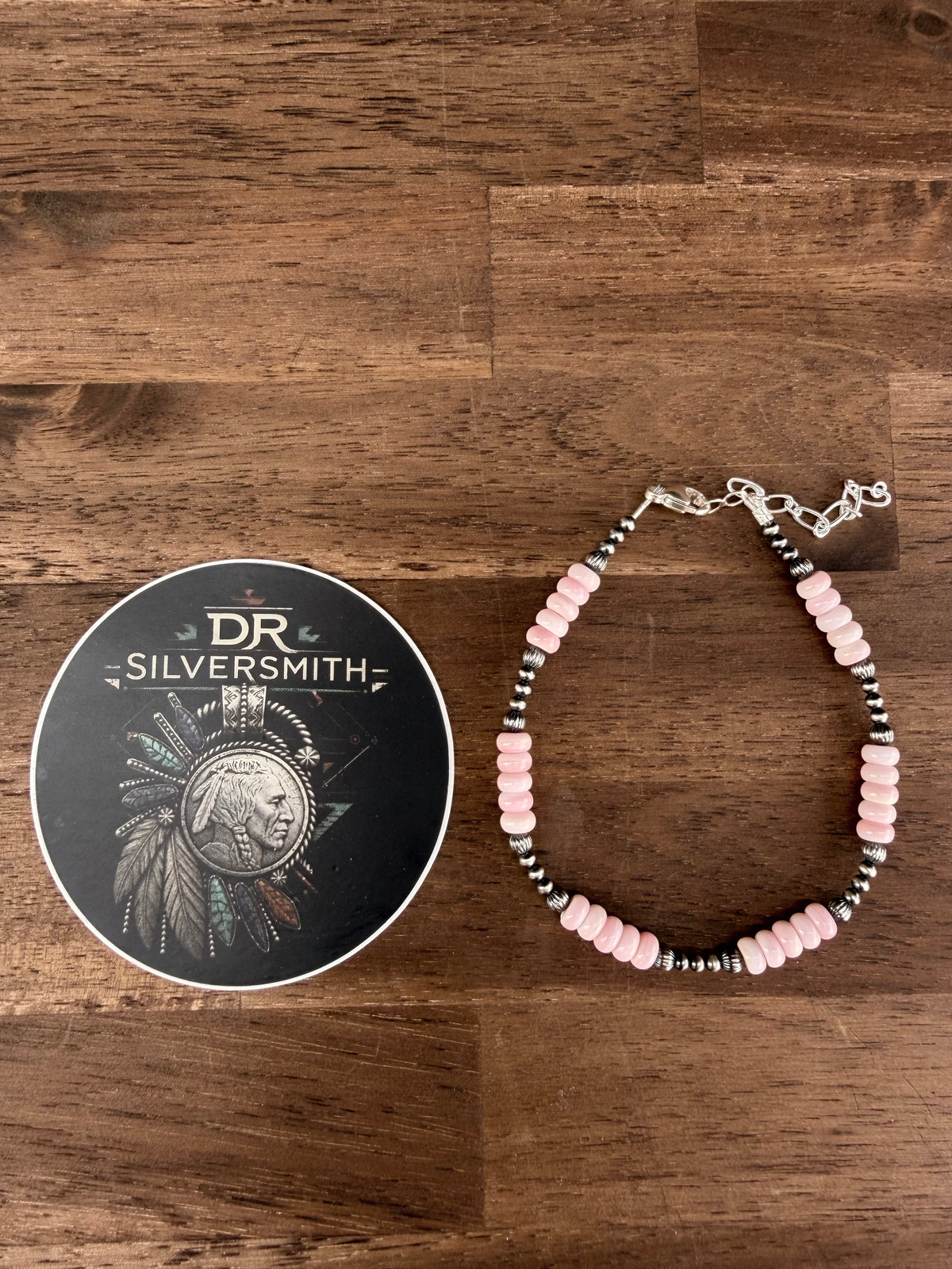 Anklet - 3mm - 4.5mm - Pink Conch