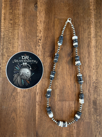 Necklace - 18” - 4mm & White Buffalo