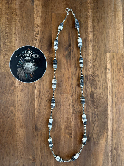Necklace - 26” - 3/5mm & White Buffalo