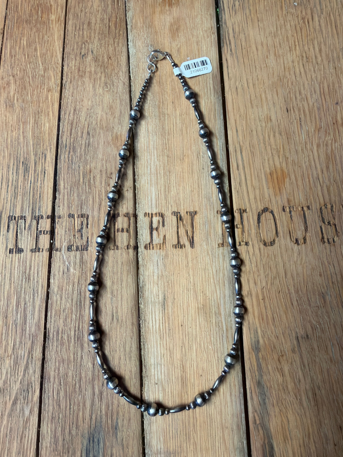 Necklace - 20” Sterling Silver Pearls - 3-4-7-torpedo