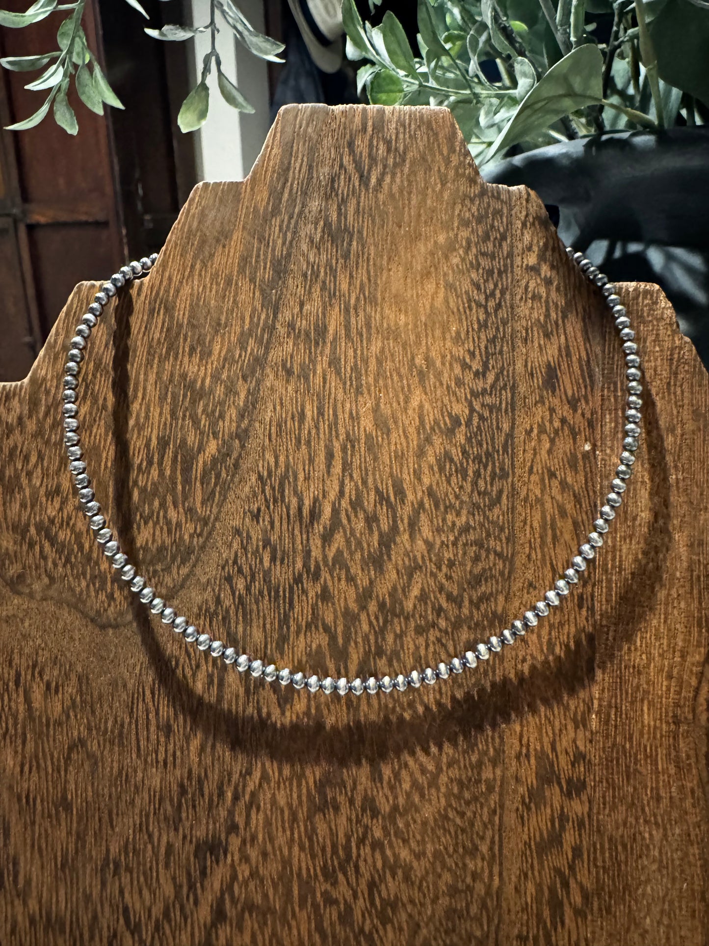 Choker - 3mm Sterling Silver Pearls
