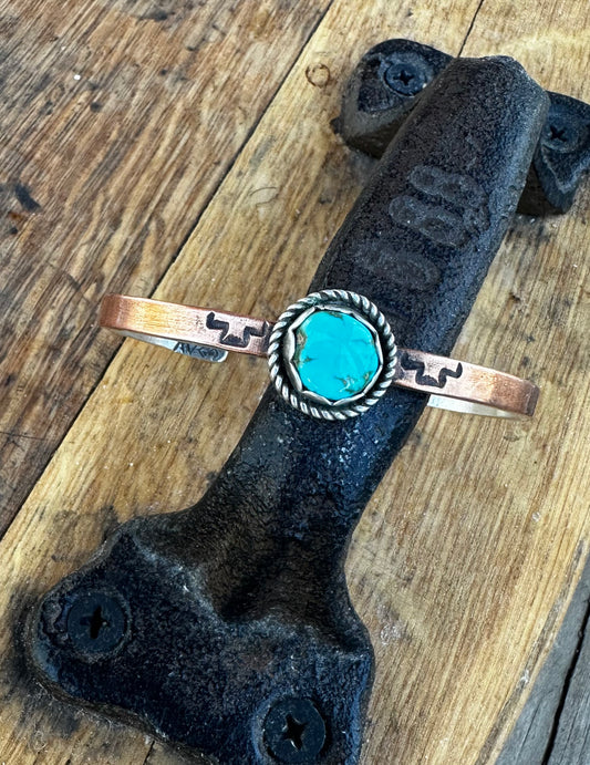 Turquoise/Copper Stacker Cuff