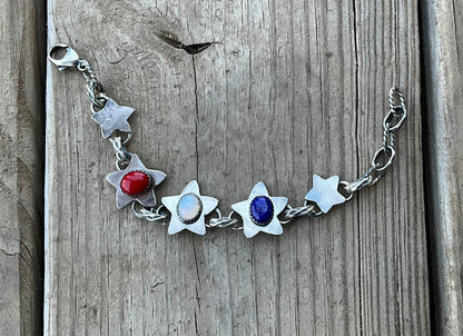All American Funky Star Link Bracelet