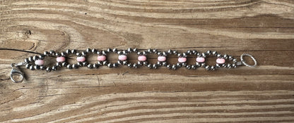 Bracelet - Sterling Silver - 4mm & Pink Conch