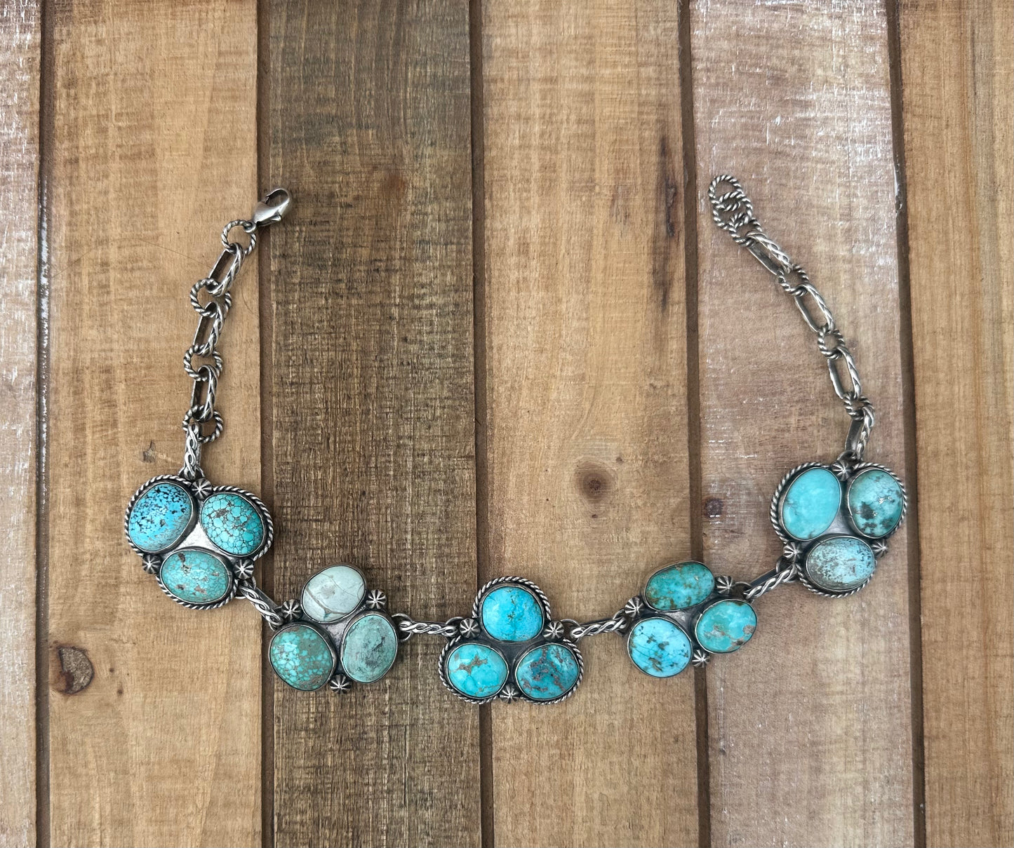 Turquoise Cluster Choker