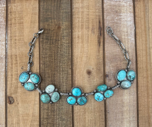 Turquoise Cluster Choker