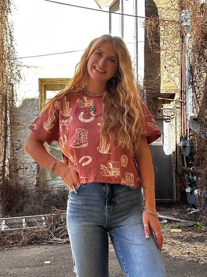 Western Printed Tee